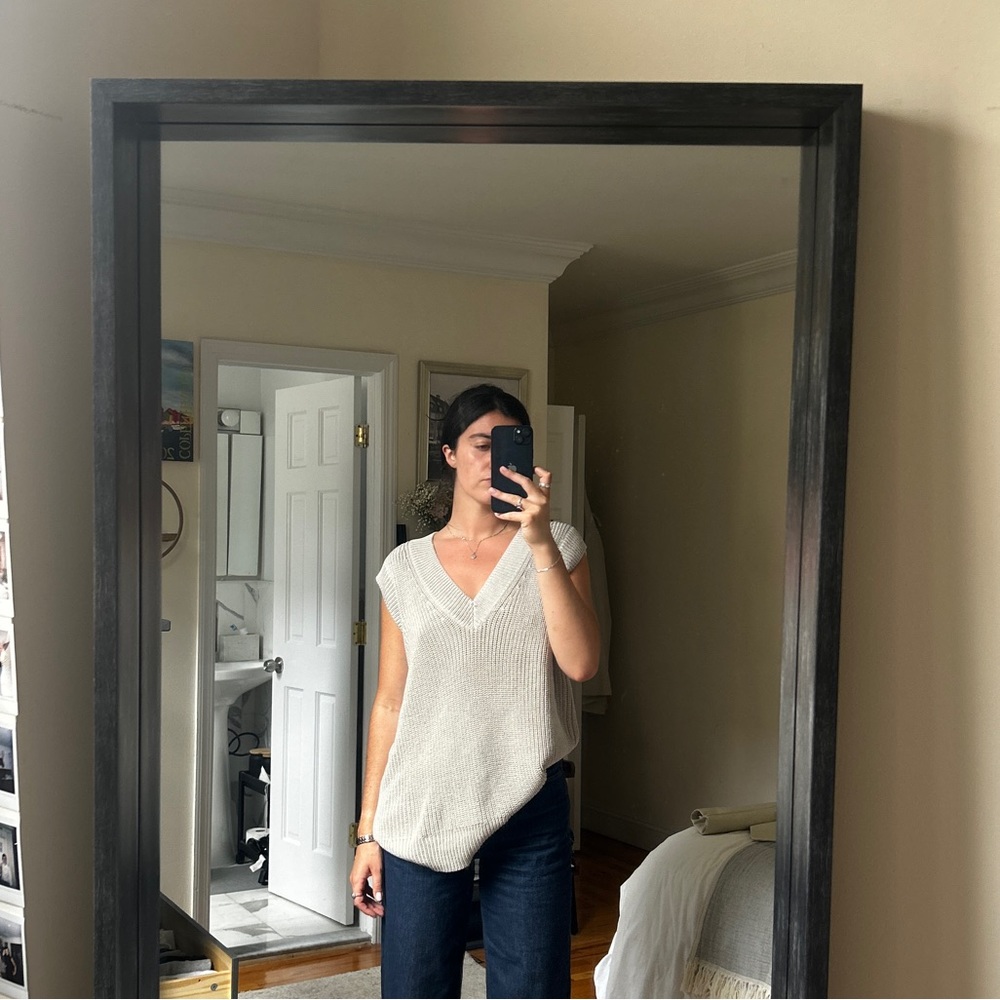 Oversized sweater vest